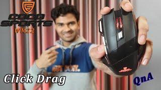 Coco Sports Wireless WM22 gaming mouse Will it Click drag? Review GM4 | MIX SOILD MEDIA |