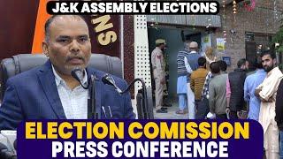 J&K Assembly polls | Election commission press conference | Srinagar | Kashmir |1st phase Polling