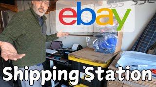 Ebay Shipping Station Set-up and First Shipment in Florida after Moving from Washington State