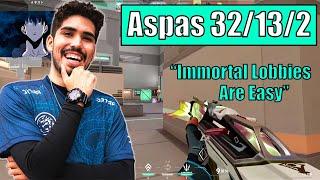 LEV Aspas Dominating Immortal Lobbies  | In IceBox | On Jett | VALORANT