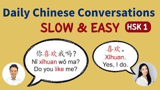 Slow & Easy Chinese Conversation Practice 100 Basic Chinese Daily Conversations for Beginners