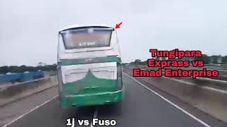 Tungipara Exprass 1j vs Emad Enterprise Fuso  || Bus race || bd Highway Race