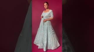 Pastel Blue Sequins Embroidered Net Bridesmaid Lehenga-SM2092