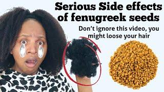 ️️Watch this video before using Fenugreek seeds! Side effects of fenugreek seeds on natural hair!