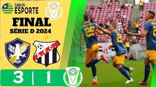 Retrô x Anápolis. Final da série D 2024. Melhores momentos. Fênix Campeã.