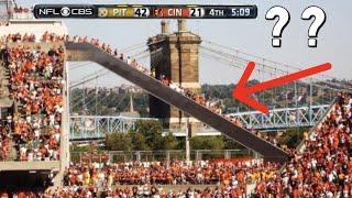 NFL Strangest Areas Inside Stadiums