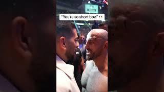 The first faceoff with Volkanovski & Topuria  #UFC298