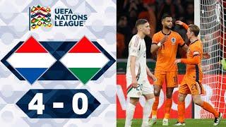 Netherlands vs Hungary 4-0 Highlights Goals - Nations League 2024