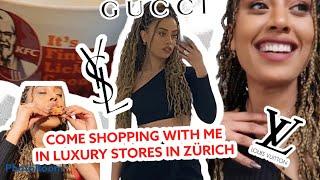 CITY VLOG: COME SHOPPING WITH ME AT LUXURY STORES IN ZÜRICH (YSL,GUCCI , BALENCIAGA, DIOR... )