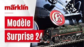 Modèle Surprise Märklin 2024 / Locomotive à vapeur 141 R 1244 à voie H0