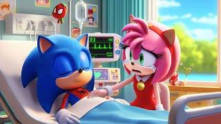 SPIDERMAN SONIC Please Wake Up! Don't Leave AMY Alone!| Sad Story | Sonic The Hedgehog 3 Animation