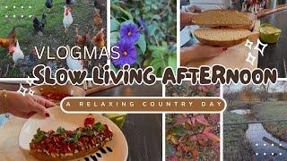  2024 VLOGMAS DAY 6 //  SLOW LIVING AFTERNOON // HOMEMADE BREAD & NATURE