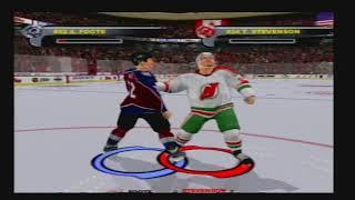 NHL 2003 Fight Turner Stevenson vs Adam Foote (PS2) Colorado Avalanche vs New Jersey Devils