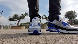 2020 Nike Air Max 90 Hyper Royal on feet