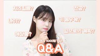 구독자 1000명 기념! Q&A ( 자기소개, 치즈필름, 연기, 앞으로의계획)