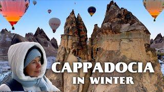 CAPPADOCIA in WINTER / Goreme, Hot Air Balloon Ride / Turkey Travel Vlog / Eastern Europe Travel