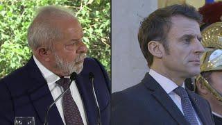 Lula e Macron conversam por telefone | AFP