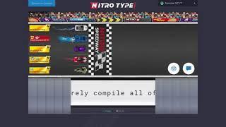 Racing with Corndog - (NitroType Founder)