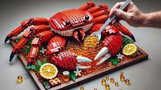 Best Giant King Crab Recipe IRL || Lego Stop Motion Cooking ASMR