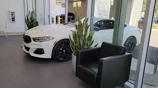 2021 M850i - 8 Series Coupe - BMW -  White Show Room Drive In - Black Wheels