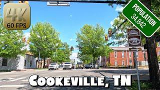 Driving Around Small Town Cookeville, TN in 4k Video