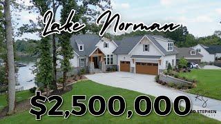 INSIDE A $2,500,000 LAKE FRONT LUXURY HOME | LAKE NORMAN | SHERRILS FORD, NC