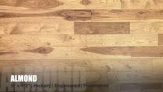 5" x 1/2" Engineered Hickory Almond Low Gloss Hardwood Flooring