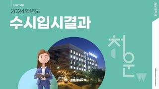 2024학년도 청운대학교 수시 입시 결과