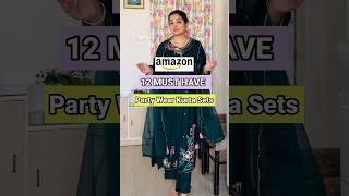 12 Amazon Must Have Party Wear Kurta Sets  #shorts