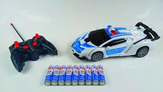 Unboxing Police Car Transformer, Police Truck Super 6000 Fast Trailer City Police, Transformer Train