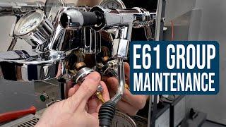 Espresso Machine E61 Brew Group Maintenance and Rebuild