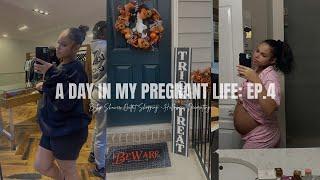 A DAY IN MY PREGNANT LIFE: Ep. 4 - Baby Shower Outfits + Halloween Decorating + Eating My Fav Dinner