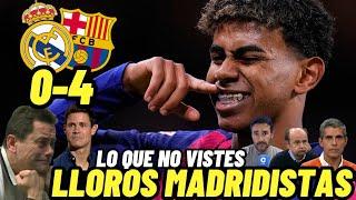  REAL MADRID 0 FC BARCELONA 4 - LLOROS MADRIDISTAS - LO QUE NO VISTE DE LA HUMILLACIÓN