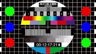  4K Test pattern UHD 2160p - 30 min. Test Card Calibration Video. TV test video 4k