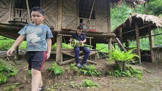 making bamboo baskets - frog making process - preparing dishes from frogs