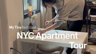 My Tiny (but cozy) New York City Studio / Apartment Tour and Clean with Me 🫧