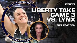 LIBERTY vs. LYNX GAME 3 REACTION  'It was SO INTENSE!' - Andraya Carter | SC with SVP