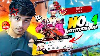 INDIA'S NO.1 ATTITUDE GIRL VS FIREEYES GAMING  BEST MP40 CS FF GAMEPLAY || GARENA FREE FIRE