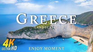 GREECE (4K UHD) - Amazing Beautiful Nature Scenery with Relaxing Music - 4K VIDEO ULTRA HD