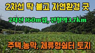 2차선 딱 붙고 땅값 싼, 양평 토지 땅 부동산 매매 매물 급매 급매매 급매물