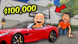 Baby STEALS Daddy's $100,000 NEW SUPERCAR!