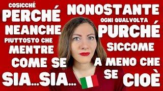 Tutte le CONGIUNZIONI italiane più USATE dai MADRELINGUA | Impara a Parlare Fluentemente Italiano 