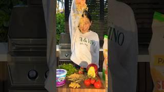 Evelyn makes crispy Nachos.