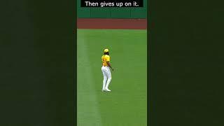 Oneil Cruz Makes an Error… Then Quits on the Play