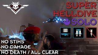 Helldivers 2 - Evacuate Colonists (Super Helldive Solo / No Stims, No Damage, All Clear)