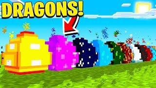 HATCHING 10 *NEW* MINECRAFT DRAGON EGGS!