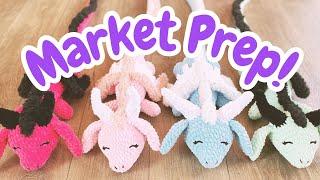 Huge Market Prep Vlog: Crocheting, Inventory, & Custom Safety Eyes Painting