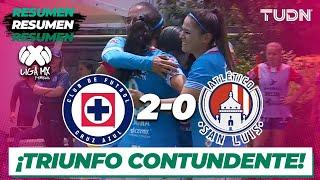 Resumen y goles | Cruz Azul 2-0 Atl San Luis | Liga Mx Femenil AP2024-J9 | TUDN