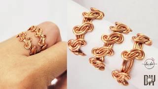 Easy ring making for beginners | Simple twist ring no beads 1070