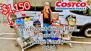 My BIGGEST COSTCO Haul in a LONG Time! | LARGE FAMILY Grocery Haul